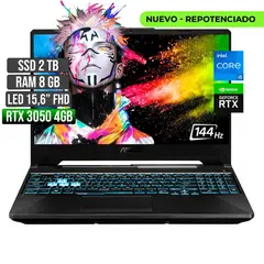 ASUS - Portátil TUF Gaming F15 Intel Core I5 RTX 3050 2TB