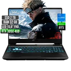 ASUS - TUF INTEL CORE I5-12500H RTX 3050 4GB SSD 2TB RAM 32GB LED 15,6 FHD 144Hz