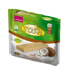 TOSH - Galleta Wafer Coco Sin Azucar X 6Und X 162G