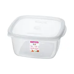 SANREMO - Hermetico Plástico Cuadraro 1,9 L Transparente Sanremo.