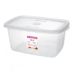 SANREMO - Hermetico Plástico Rectangular 1,4 L Transparente Sanremo.