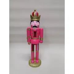 GENERICO - Soldado Cascanueces Antiguo Usa En Madera Y Óleo