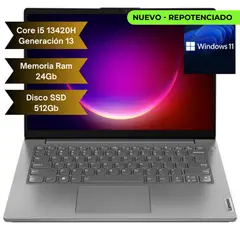 Lenovo - Portatil Intel Core i5 13420H - Ram 24Gb - SSD 512Gb - Win 11 - 14" FHD.