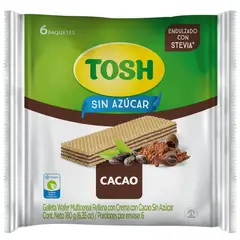 TOSH - Galleta Wafer Cacao 6 X 180G