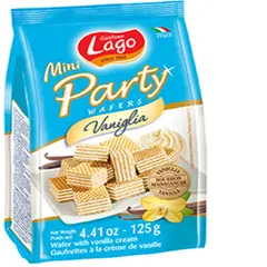 GENERICO - Galletas Lago Mini Party Wafers Vainilla X 125G
