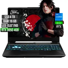 ASUS - Portátil TUF Intel Core I5 RTX 3050 16GB 4TB 15.6" FHD