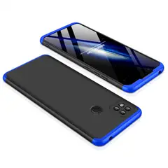 GENERICO - Funda Carcasa Estuche Protector Para Redmi 9C Negro con Azul