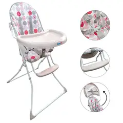 BABY ON - Silla Comedor Alimentación Bebe Niño Plegable Con Cinturón