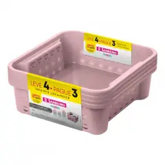 SANREMO - Juego L4P3 Canasta Plast 16L