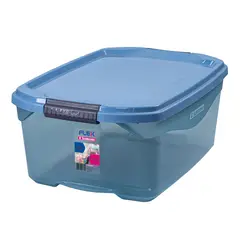 SANREMO - Caja Organizadora De Plastico 20L Azul Traslúcido
