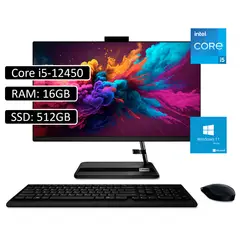 LENOVO - TODO EN UNO IdeaCentre 3 Core I5-12450H RAM 16GB SSD 512GB 27 FHD