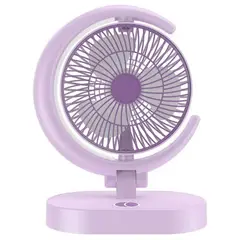 ONE PIXEL - Ventilador Recargable Portátil Luz LED Curvo Media Luna
