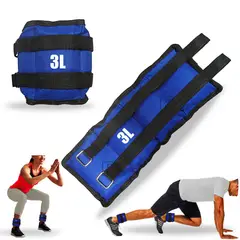 LAVEF - Pesas Tobilleras Pesas Para Muñecas 6 Lbs.(3 Kg) Azul