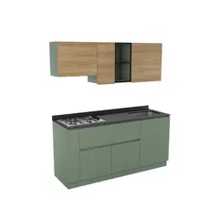 CORONA - Cocina Savona 1.80 Derecha Agave