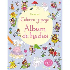 USBORNE - Álbum De Hadas. Coloreo Y Pego