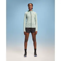 ON RUNNING - Hoodie on climate zip mujer Azul 1WE10331922BLUE