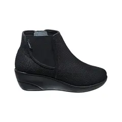 CALZADO ROMULO - Botín Romulo Dama Textil Con Resorte Y Cremallera Tacón Corrido