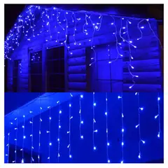 MULTIPLACE COLOMBIA - Cortina de Luces de navidad decorativas para interiores 600X100 CM
