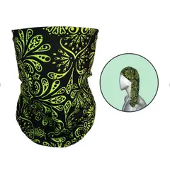 FITNESS - Cuello Deportivo Largo Balaclava Ciclismo Bandana De Mandala Licra