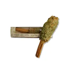 CUARZOS & ANGELES - BASTÓN PALO SANTO - LIMPIEZA Y PROTECCIÓN