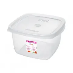 SANREMO - Hermetico Plástico Cuadraro 3,7 L Transparente Sanremo.