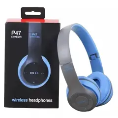 GENERICO - Audifono Diadema P47 Bluetooth Aux Sd Card Manos Libres Color Blanco