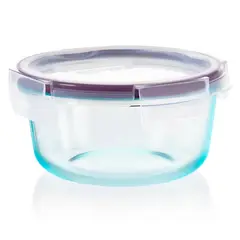 CONTINENTE - Refractaria Redonda Total Solutions 1 Taza 236Ml Tapa Púrpura Sanremo.