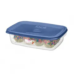 SANREMO - Recipiente Rectangular Plastico 785Ml Facil Tapa En Color Surtido Sanremo.