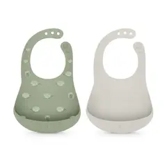 SUAVINEX - Pack De Baberos De Silicona Colour Essence Verde