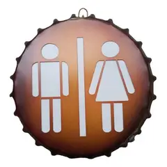 MOBLIHOUSE - Letrero Luminoso De Pared De Metal Decoración Retro Luz Led