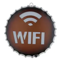 MOBLIHOUSE - Letrero Luminoso De Pared De Metal Decoración Retro Luz Led