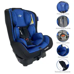 HAPPY BABY - Silla Carro Bebe Gold Gris Azul