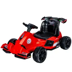 KIDSHOP - Carro Montable Eléctrico Control Remoto F1 LB615 Rojo-