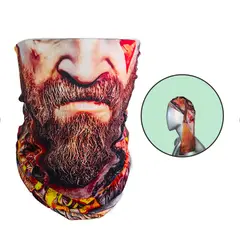 FITNESS - Cuello Deportivo Largo Bandana Ciclismo Balaclava God Of War En Licra