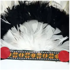 GENERICO - Penacho Indio Diadema Sombrero Indígena En Plumas Disfraz