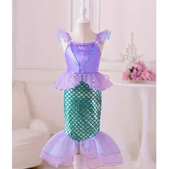 GENERICO - Disfraz sirena niña talla 10 disfraz sirenita ariel