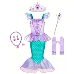GENERICO - Disfraz sirena niña talla 4 disfraz sirenita ariel