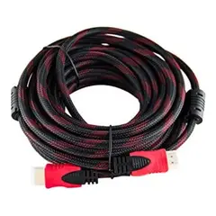 GENERICO - Cable Hdmi 10 Metros Mallado Trenzado 1080p - Punta Dorada