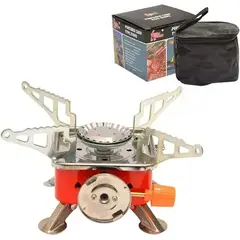 GENERICO - Mini Estufa Camping Montaña Parrilla Fogón Gas Portatil