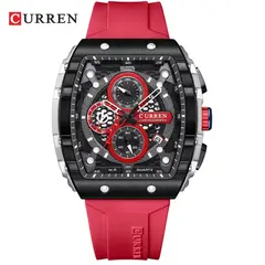 CURREN - Reloj Modelo 8442 Deportivo Casual - Rojo