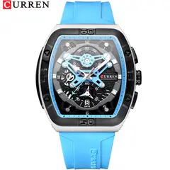 CURREN - Reloj Modelo 8443 Deportivo Casual - Azul
