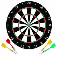 GENERICO - Tablero Tiro Al Blanco Juego Diana 30cm + 4 Dardos