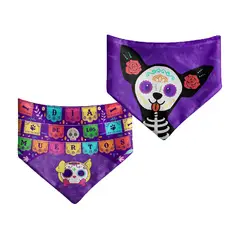GENERICO - Pañoletas de Halloween para Mascotas Talla XL- Catrina