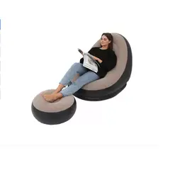 GENERICO - Sillón Inflable Sofá Portátil Hinchable Plegable Reposa Pies