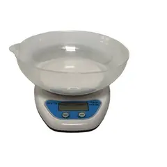 GENERICO - Gramera Pesa Balanza Digital 5 Kilos + Recipiente Bowl