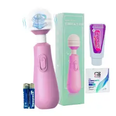 GENERICO - Kit Masajeador De Clitoris Hitachi + Multiorgasmos + Lubricante