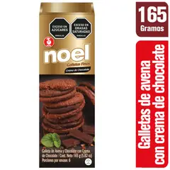 NOEL - Galletas Avena Chocolate con Crema Chocolate