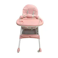 GENERICO - Silla Comedor Bebe 2En1 Reclinable Plegable Doble Bandeja