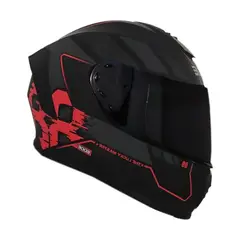 EDGE HELMETS - Casco Edge Integral Frankie Master88 Negro / Rojo - Negro - XL