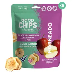 GOOD CHIPS - 6-pack de Chips de Manzana horneada x 20 gramos
